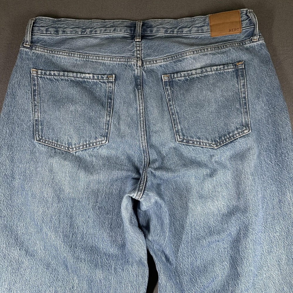 Aeropostale Curvy 90s Baggy Jeans Womens 18 Blue Light Wash High Rise Relaxed - Picture 13 of 15